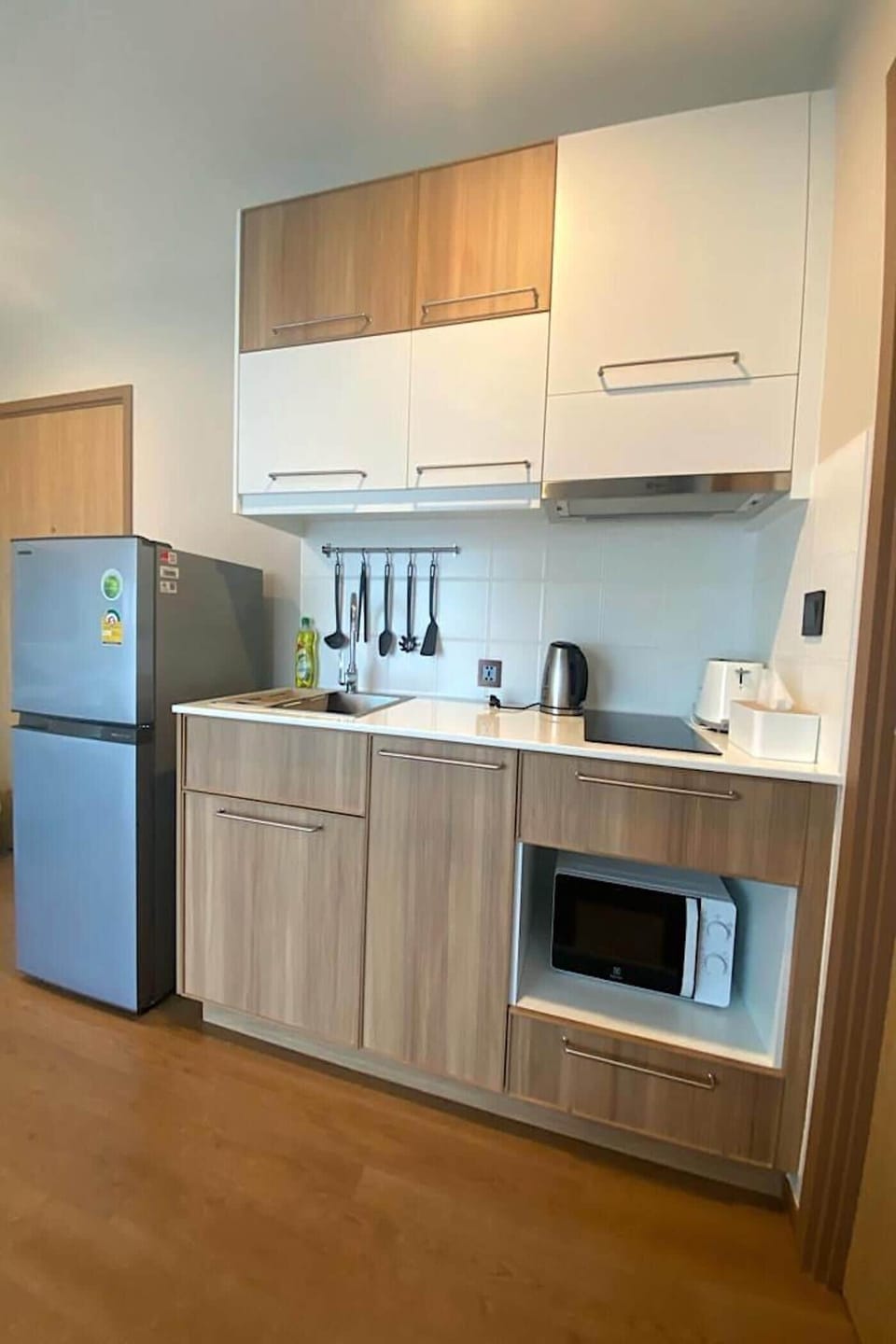 Exclusive Apartment, Balcony, Garden View | Private kitchen | Electric kettle