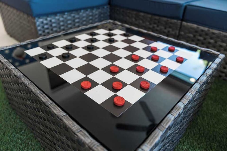 Checkers, chill time, and nonstop smiles :)