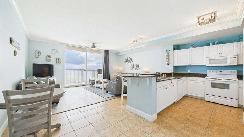 Kitchen and living area