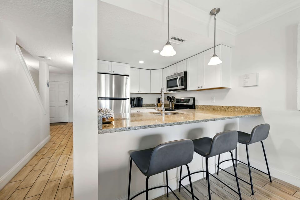 Whip up your favorite meals in the full kitchen 