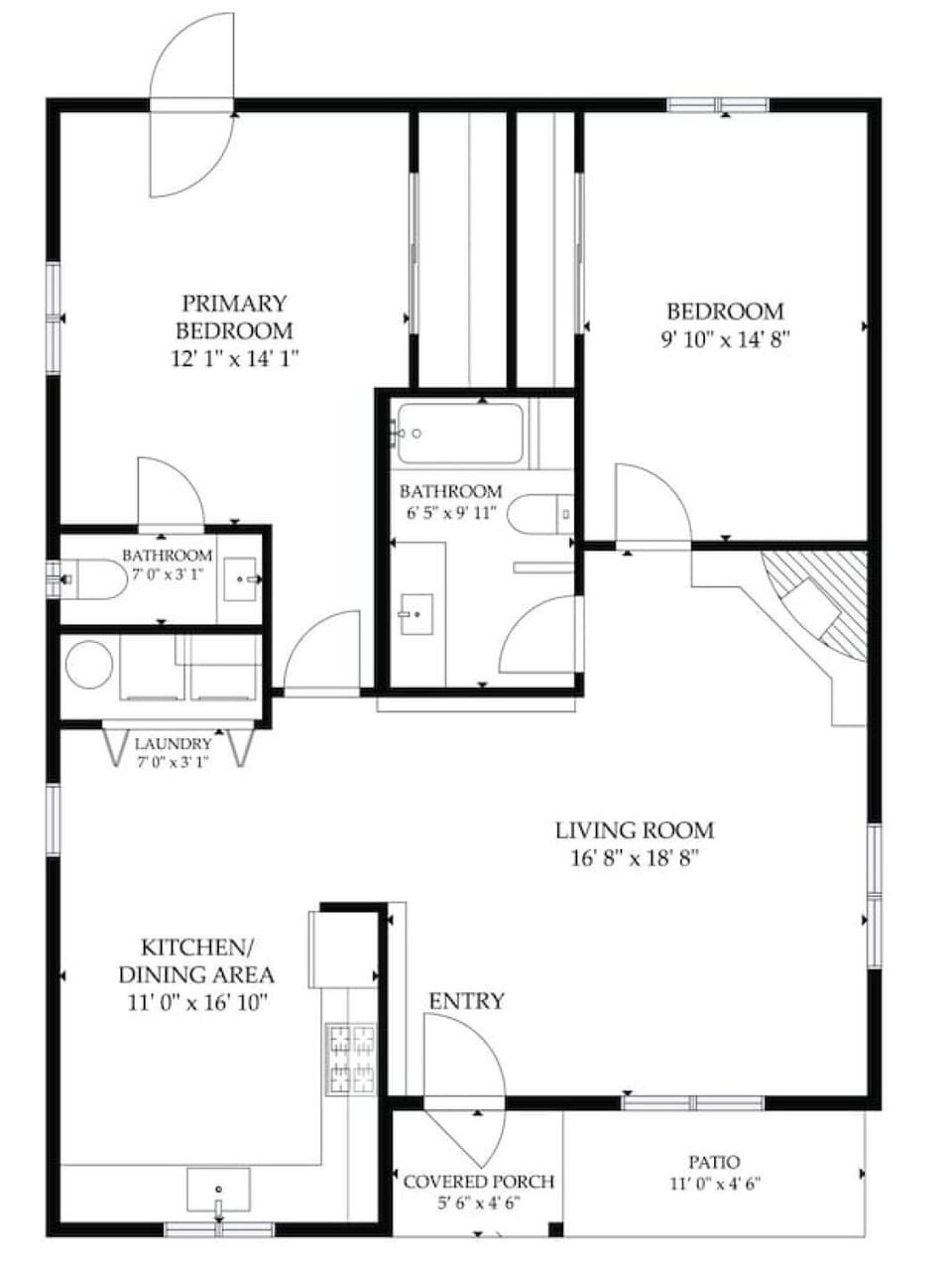 HOUSE: Stylish, quiet 2-bed, 1.5-bath home with one dedicated parking space (street parking also available)