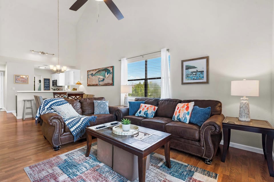 Condo, Multiple Beds, Balcony, Garden View (The Joyful Getaway) | Living area | 42-inch flat-screen TV with digital channels