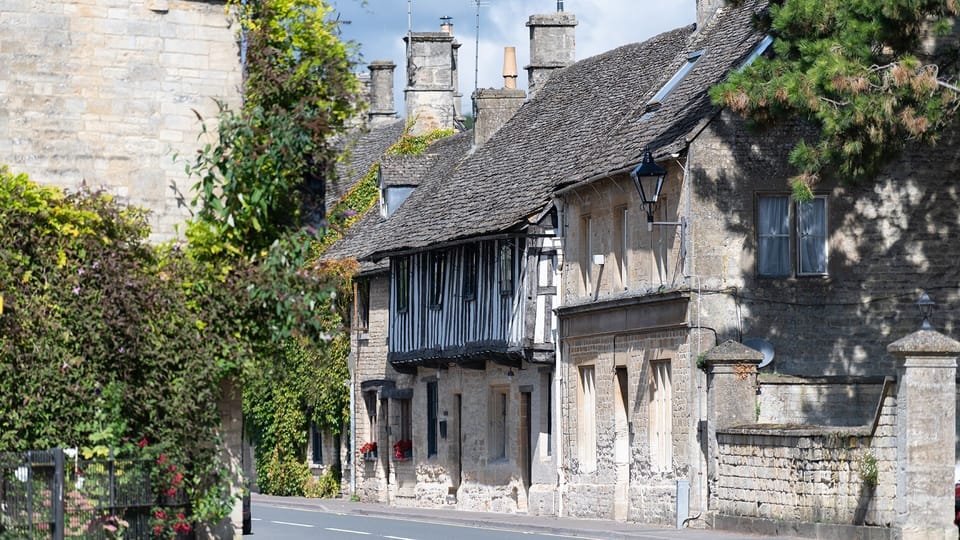 The streets are lined with charming cottages