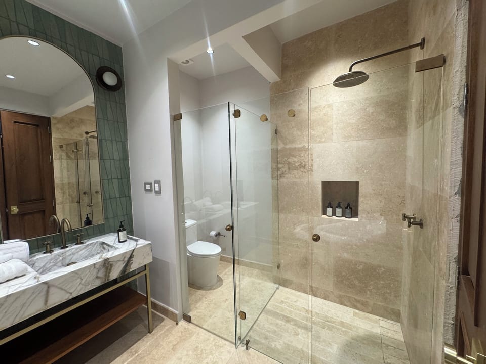 Deluxe Double Room | Bathroom | Towels, soap, shampoo, toilet paper