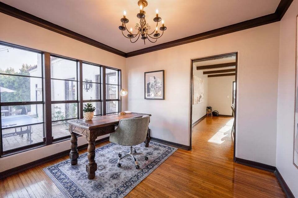 Cozy office nook if you need to get work done while away