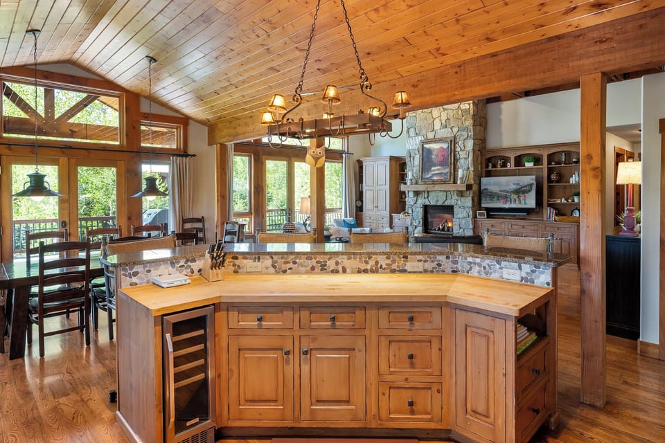 Forest views from the kitchen