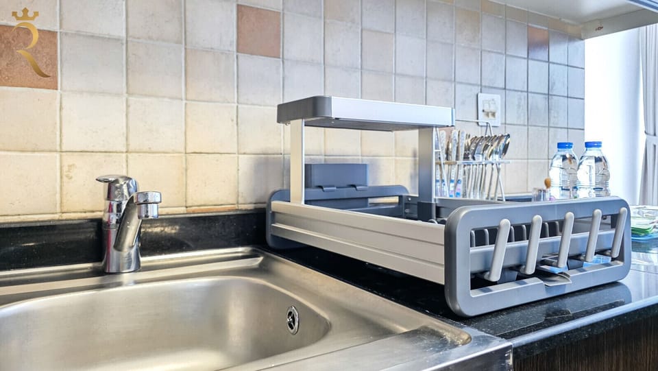 Our modern kitchen is thoughtfully stocked with everything you need to prepare and enjoy your favorite meals