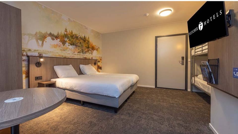 Stretch out together in a spacious room with extra bunks.