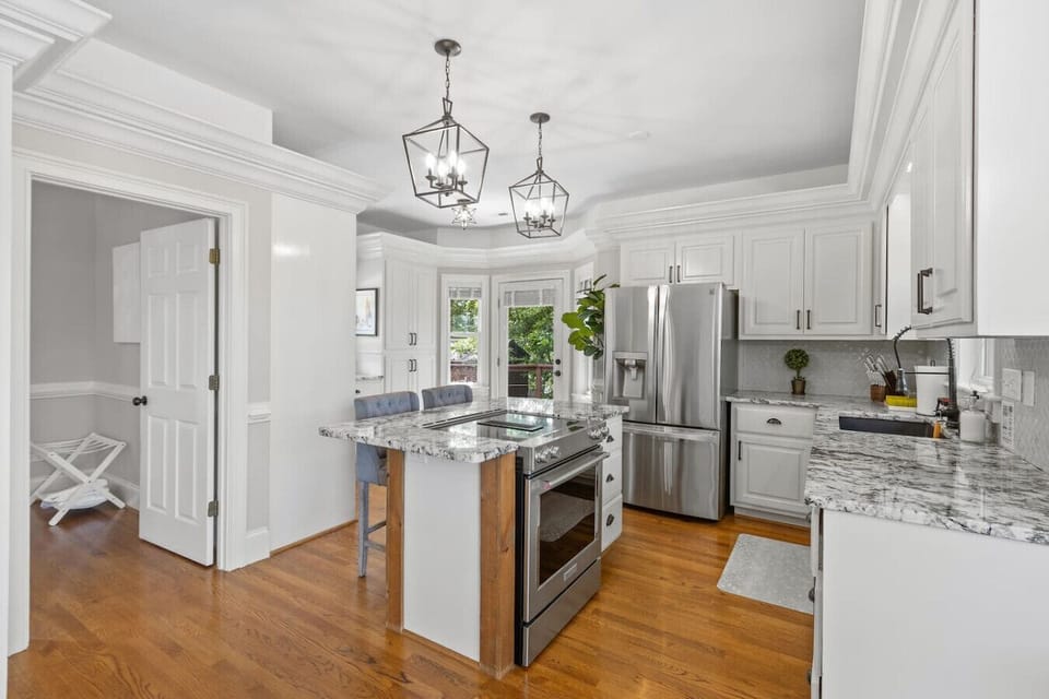 Welcome to the beautiful kitchen—bright, spacious, and fully equipped for everything from morning coffee to home-cooked meals. With modern appliances, ample counter space, and all the essentials provided, it`s the perfect space to gather, cook, and make l