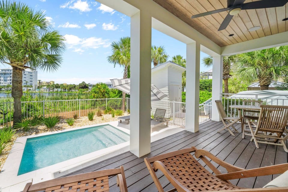 First floor pool deck