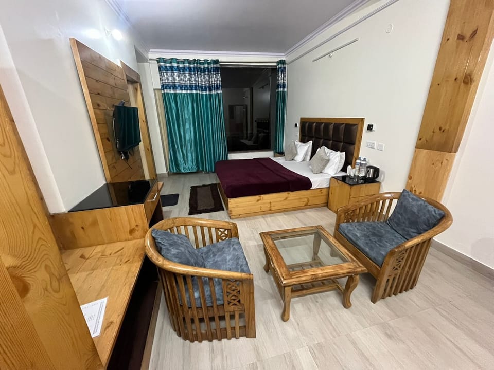 Deluxe Double Room, Hill View | Bathroom | Shower, slippers, towels, soap