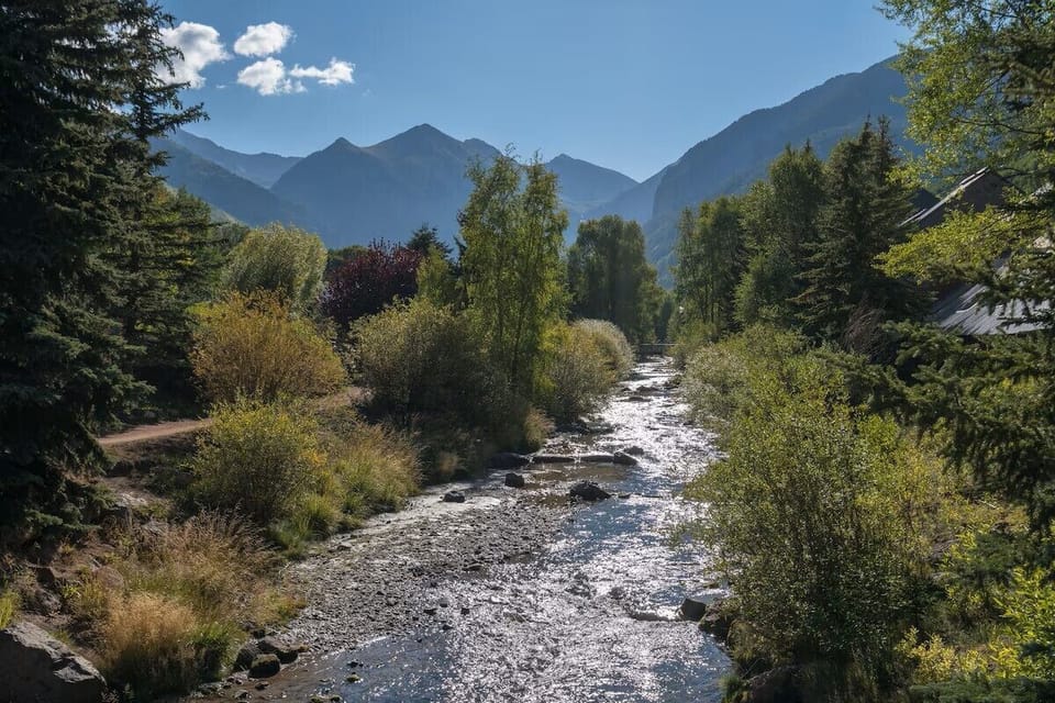 The San Miguel river is just steps away
