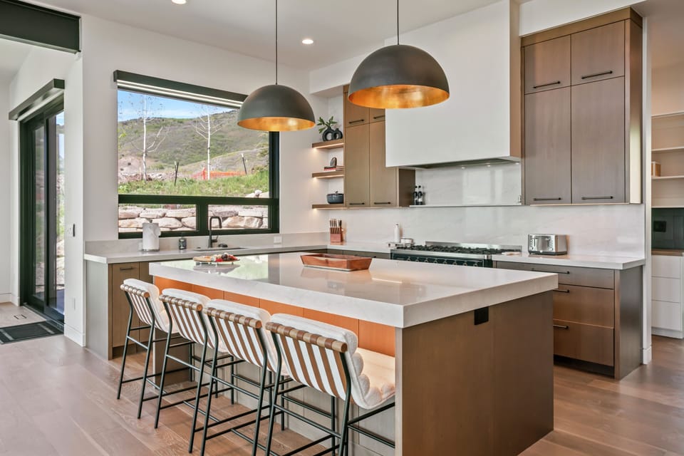 Indoors, Kitchen, Kitchen Island, Floor, Furniture