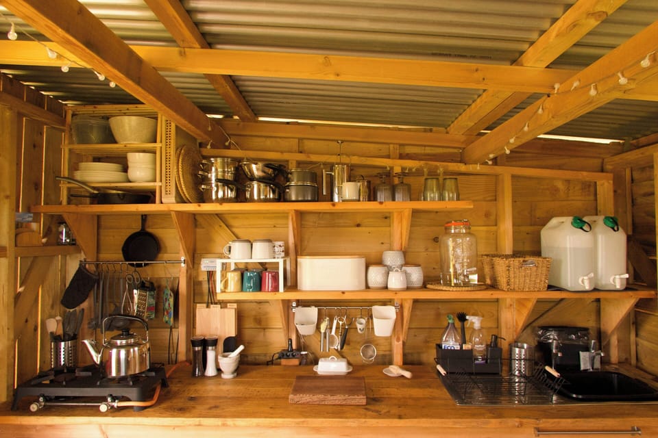 Fridge, stovetop, toaster, highchair