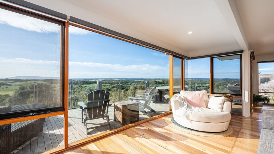 Stunning views across the golf course and beyond