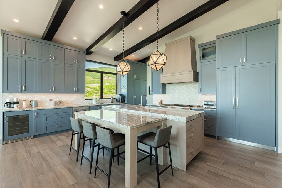 Stunning stone counters and high-end appliances
