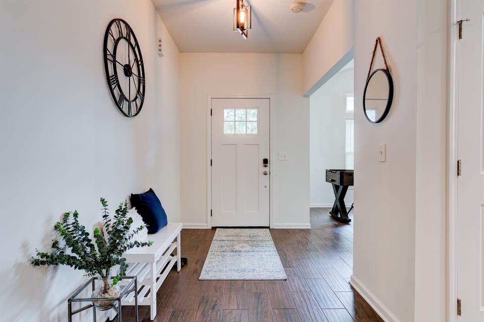 Bright front entryway