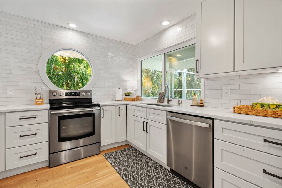 Plenty of counter space for all the prep work you need.