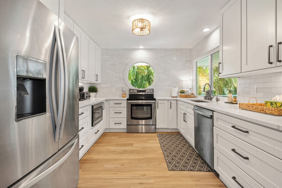 We hope that you will appreciate all of these gorgeous stainless steel appliances as much as we do :)