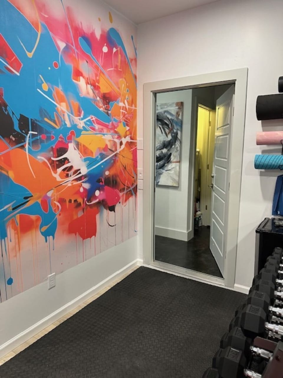 Gym Art Mural | Yoga & Exercise Mats 