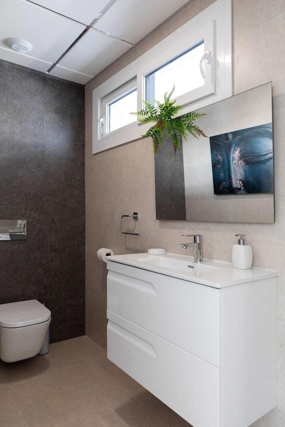 Towels, toiletries, and fresh, clean design—everything you need for a comfortable daily routine.