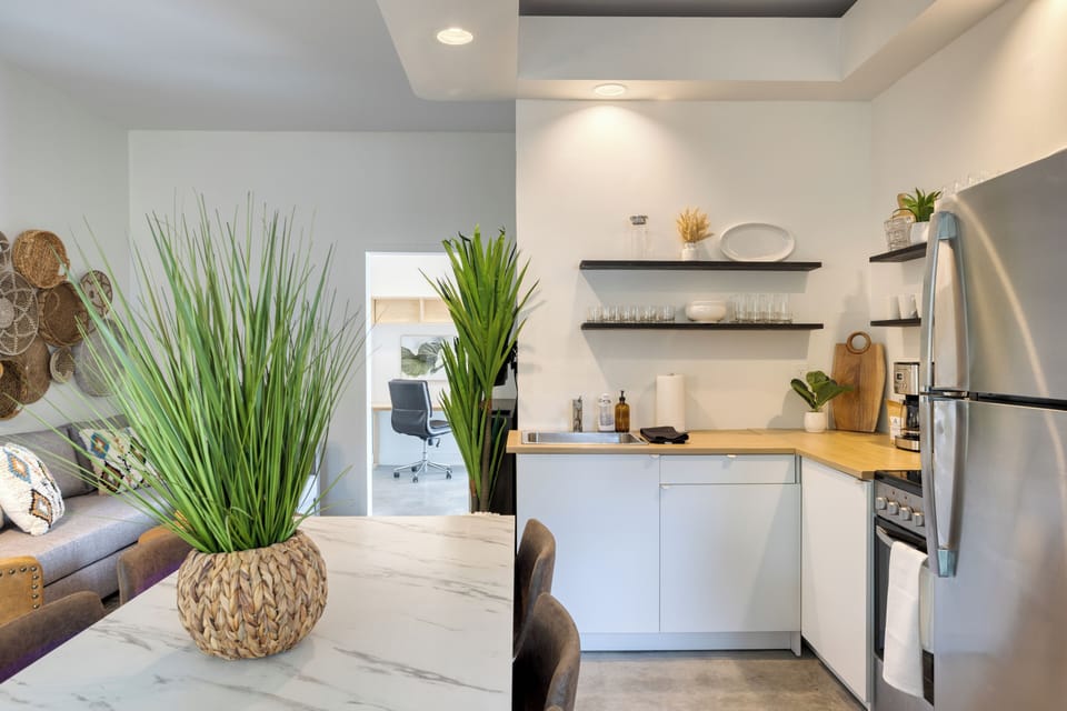 Kitchen and dining.