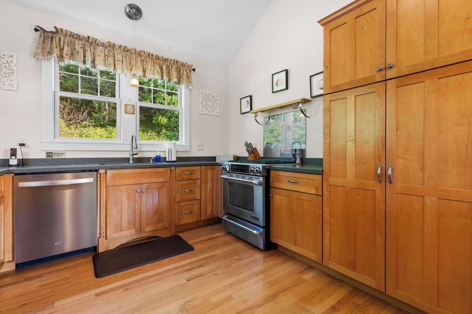 Fully equipped kitchen for all your cooking needs.