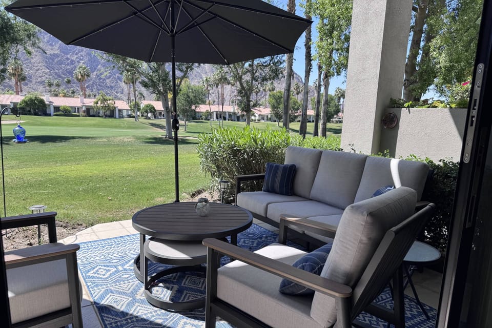Comfortable seating with beautiful views