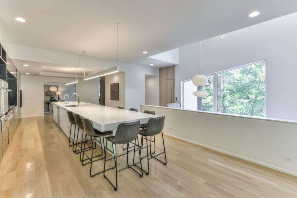 Luxury finishes throughout this home. The kitchen boasts a massive island counter and all the state of the art appliances.