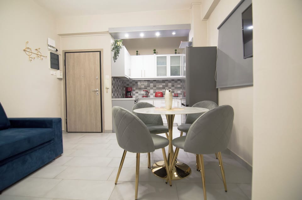 Comfort Apartment, Balcony, Ground Floor | Living area | 43-inch flat-screen TV with digital channels