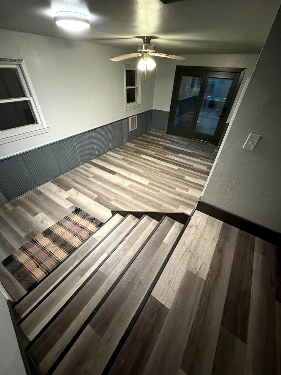 Commons area shared with apartment upstairs 
shared laundry located in this area