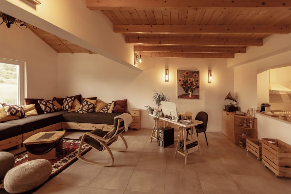 Comfort House | Living area | Fireplace