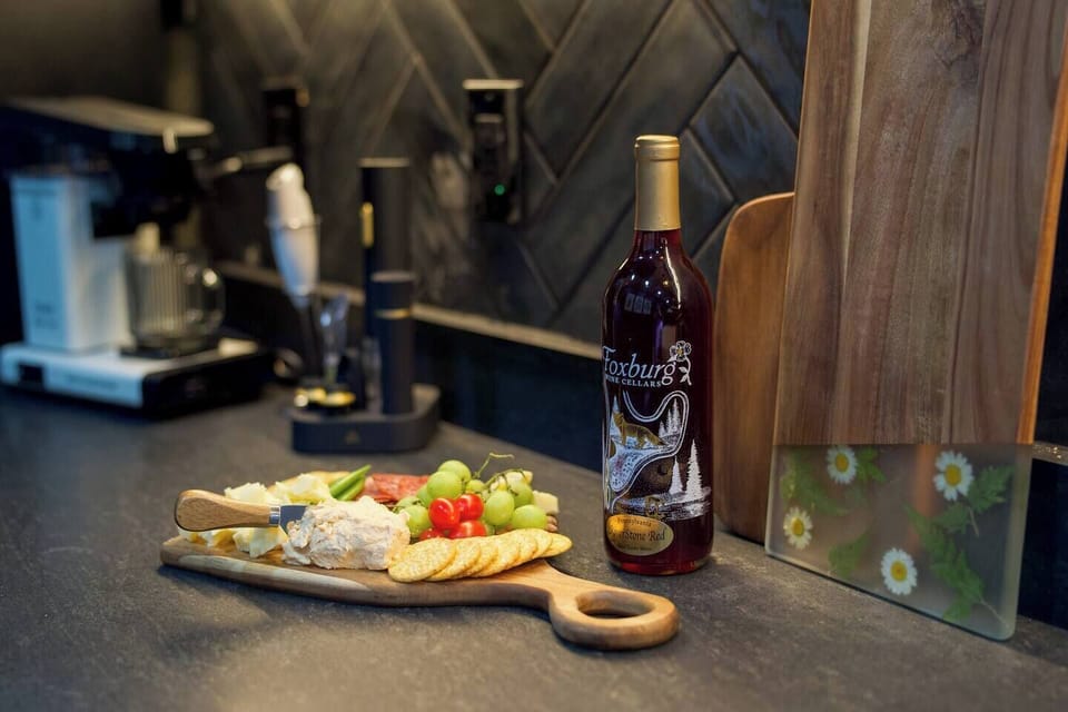 Who wouldn't want to enjoy a beautiful charcuterie board and delicious wine from our local wineries during your stay?