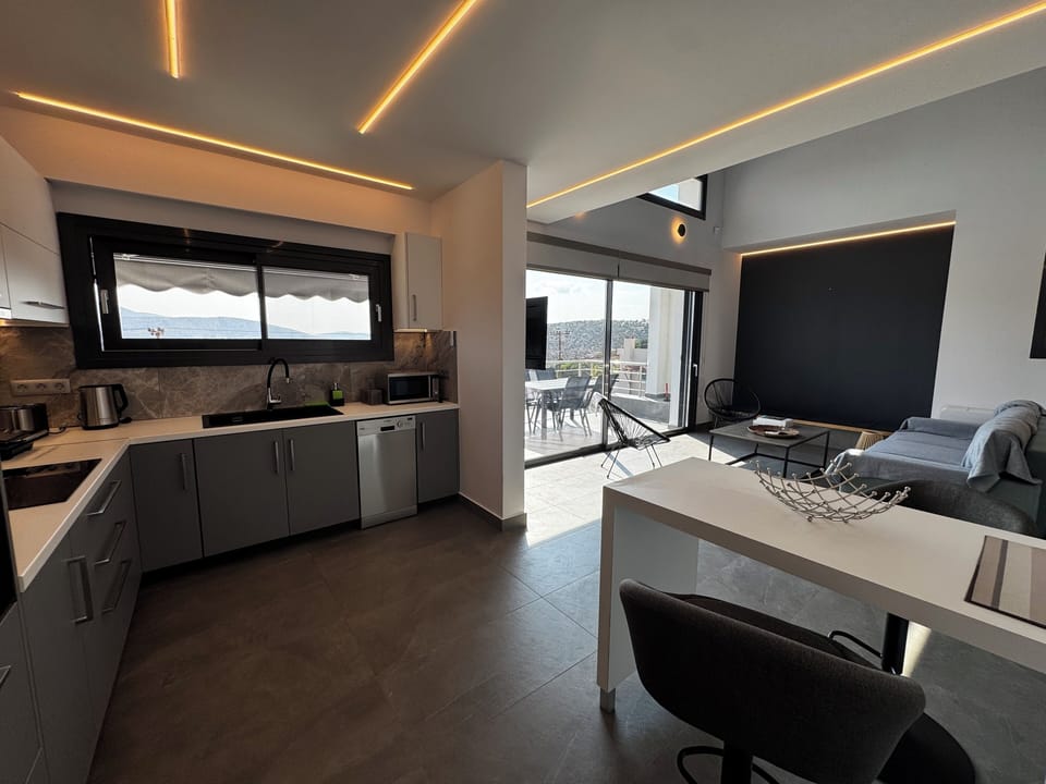 Kitchen & Living Room