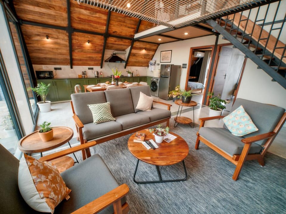 Lounge Kitchen & Dining - Methlang Villa Pokhara