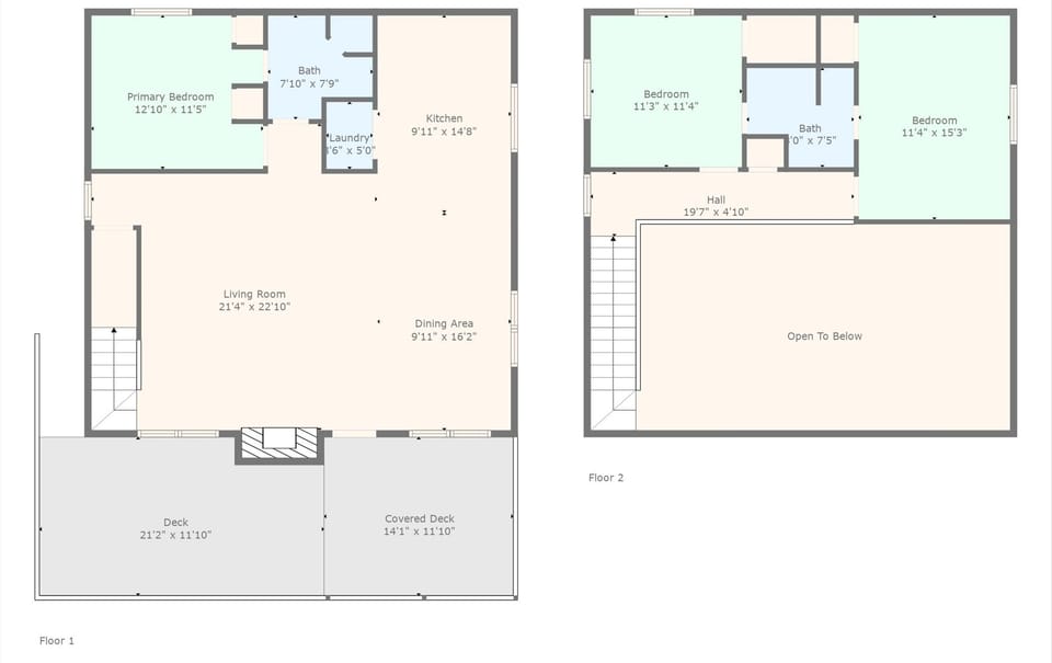 Interior dimensions and layout.