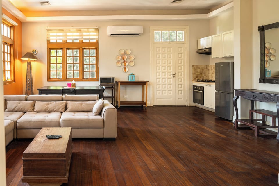 Deluxe Apartment, Balcony | Living area | LED TV