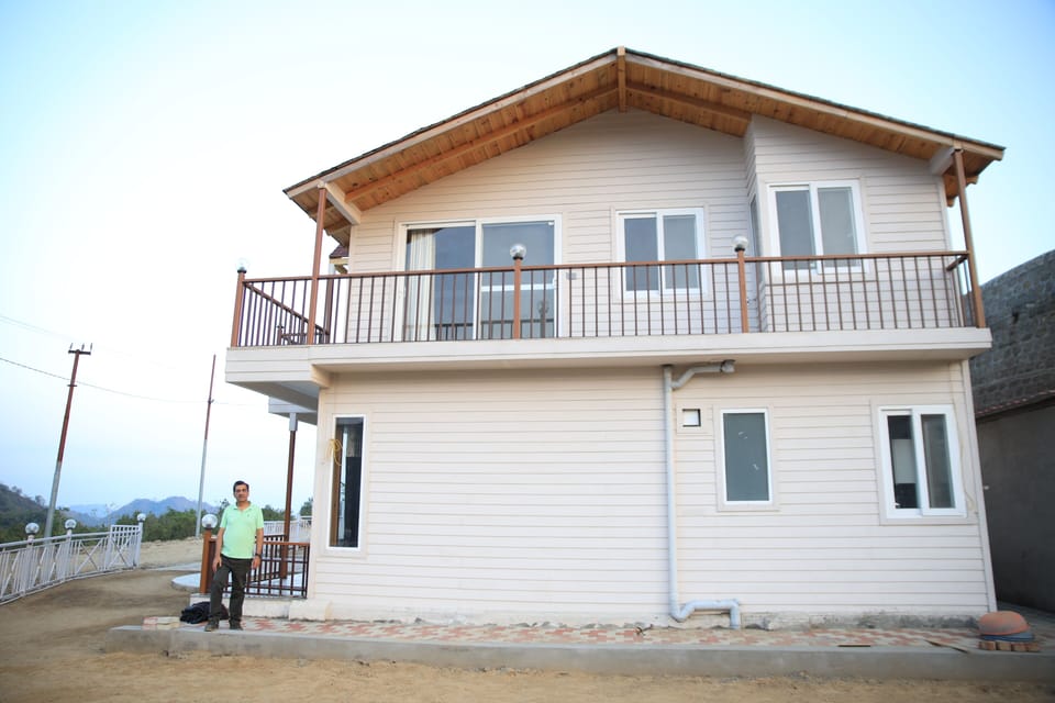 Side View of Duplex Cottage