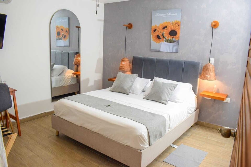 Luxury Double Room, Garden View | In-room safe, desk, laptop workspace, blackout drapes