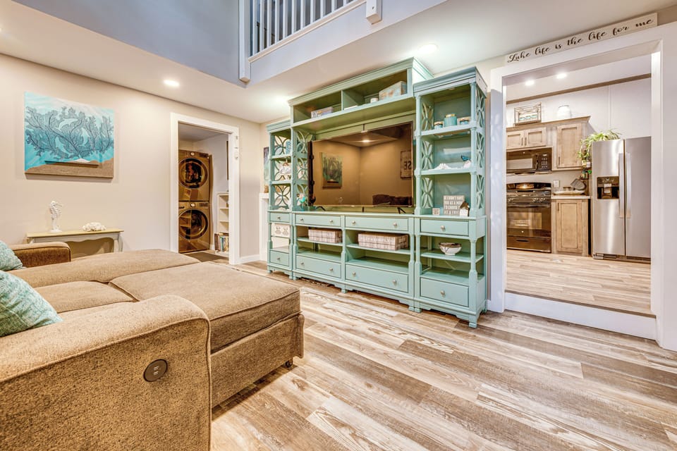 Living Room | 1st Floor | Full Sleeper Sofa | Central A/C & Heating