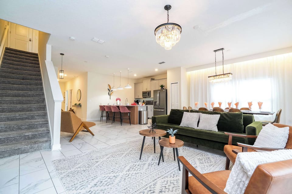 Comfort Townhome | Living area | 1-inch Smart TV with cable channels, Netflix, Hulu