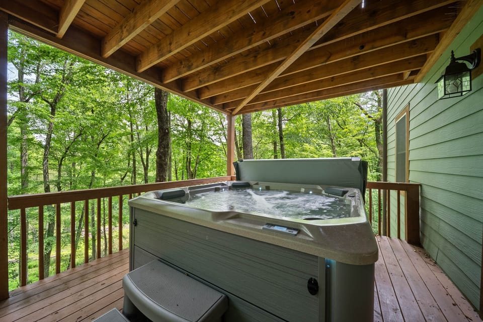 Hot Tub on the Lower Level Deck