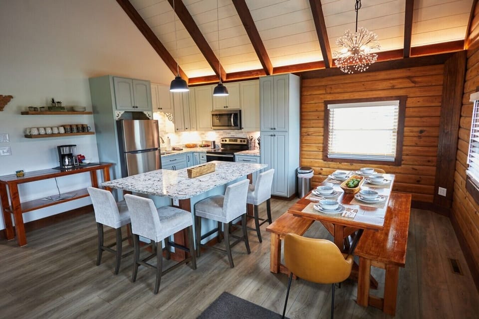 Kitchen and dining room