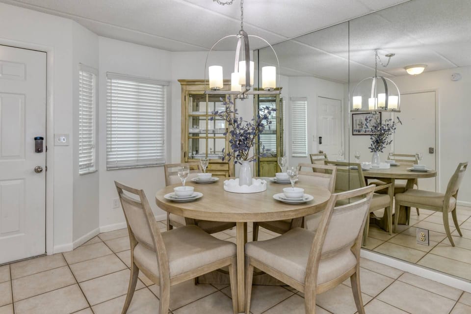 Gather around the dining table for delicious meals and great conversation.