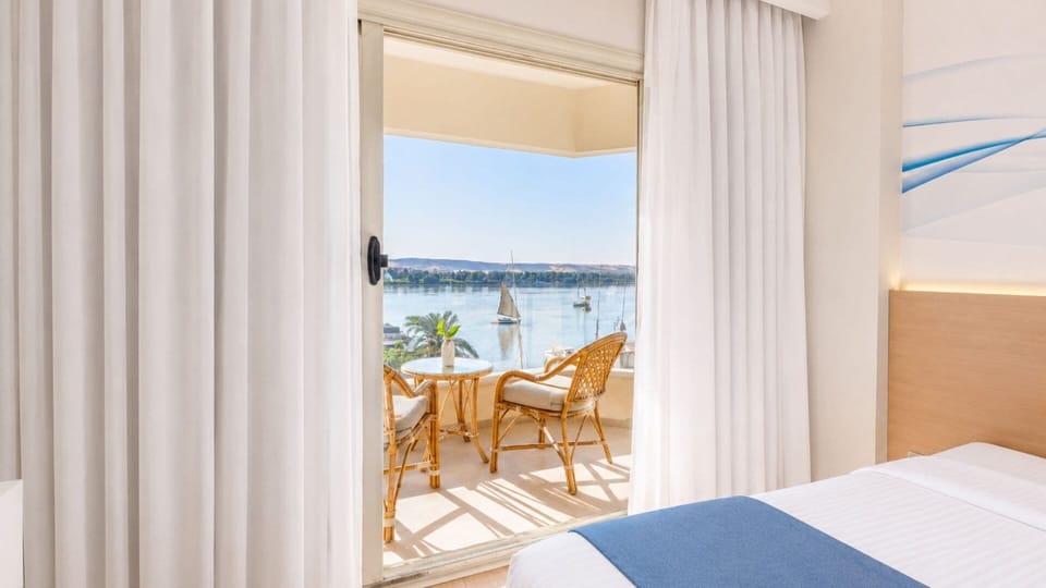 Double or Twin Room, River View With Terrace | Terrace/patio