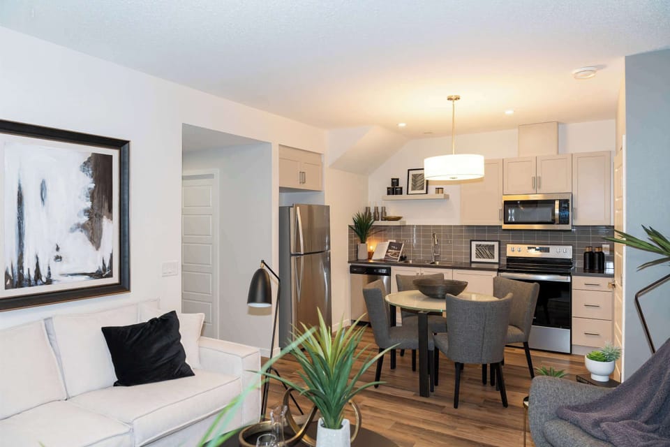 basement kitchen + dining