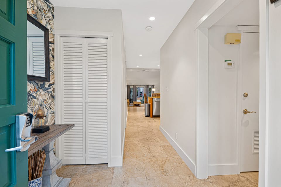 The entryway is polished, inviting, and thoughtfully designed for effortless arrivals and departures.