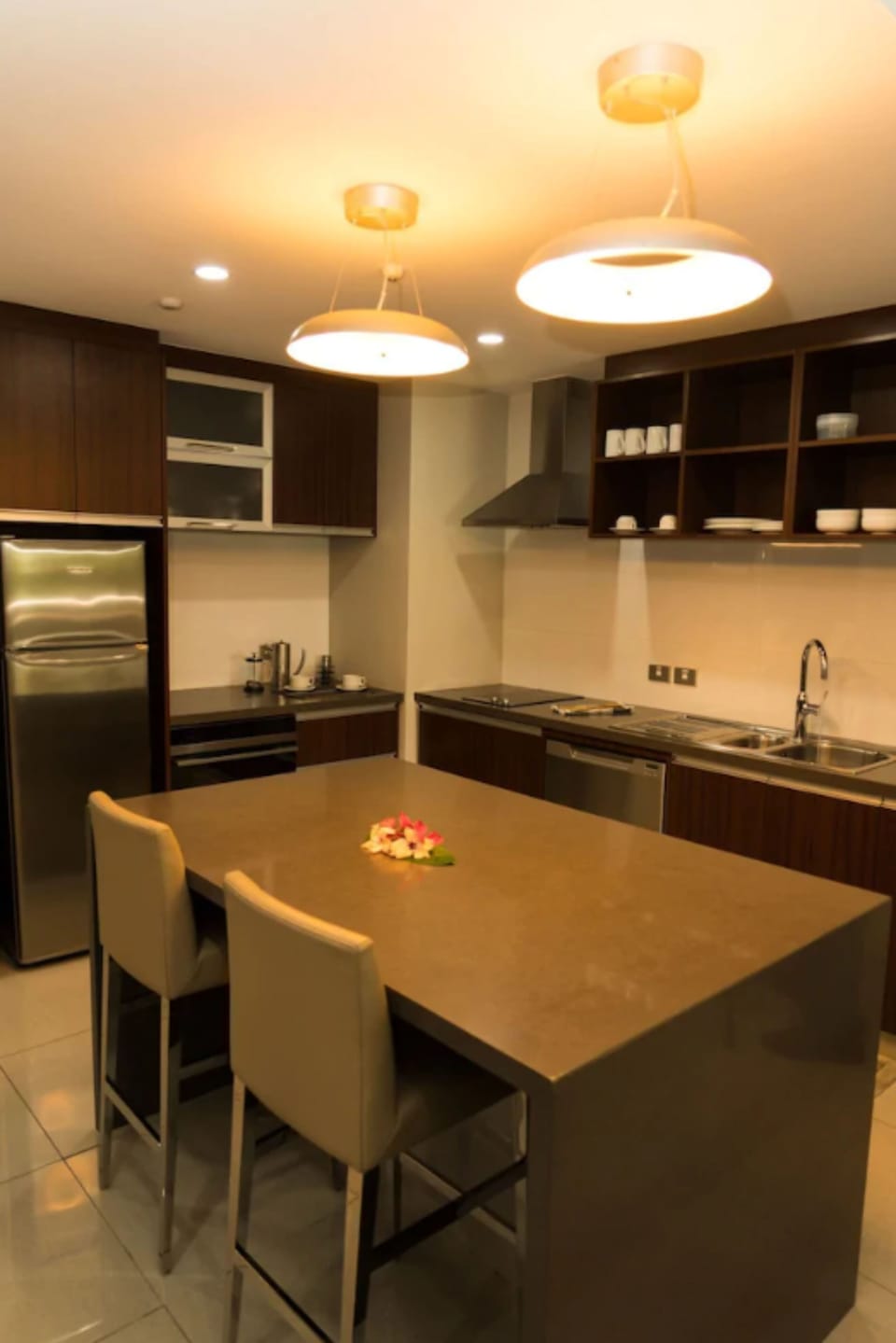 Apartment, 2 Bedrooms | Private kitchen | Coffee/tea maker, highchair