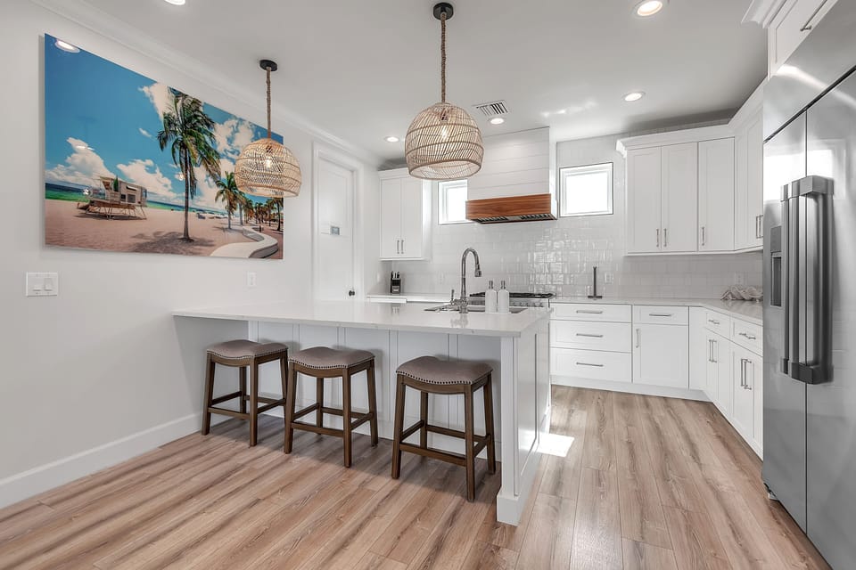 Kitchen with Extra Counter Seating. 2nd Floor