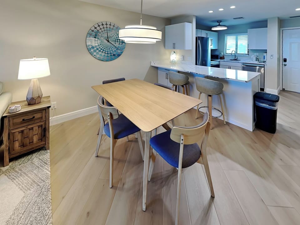 Dining Area that Seats Four + Breakfast Bar that Seats Two